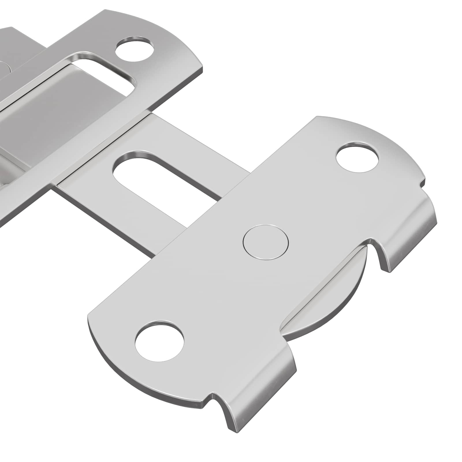 Türverschluss 2 Pcs Silber 70 X 8 Mm Stahl