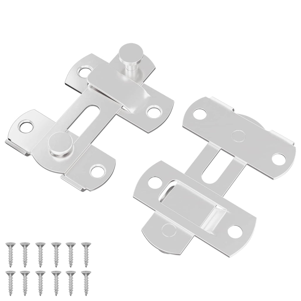 Türverschluss 2 Pcs Silber 70 X 8 Mm Stahl