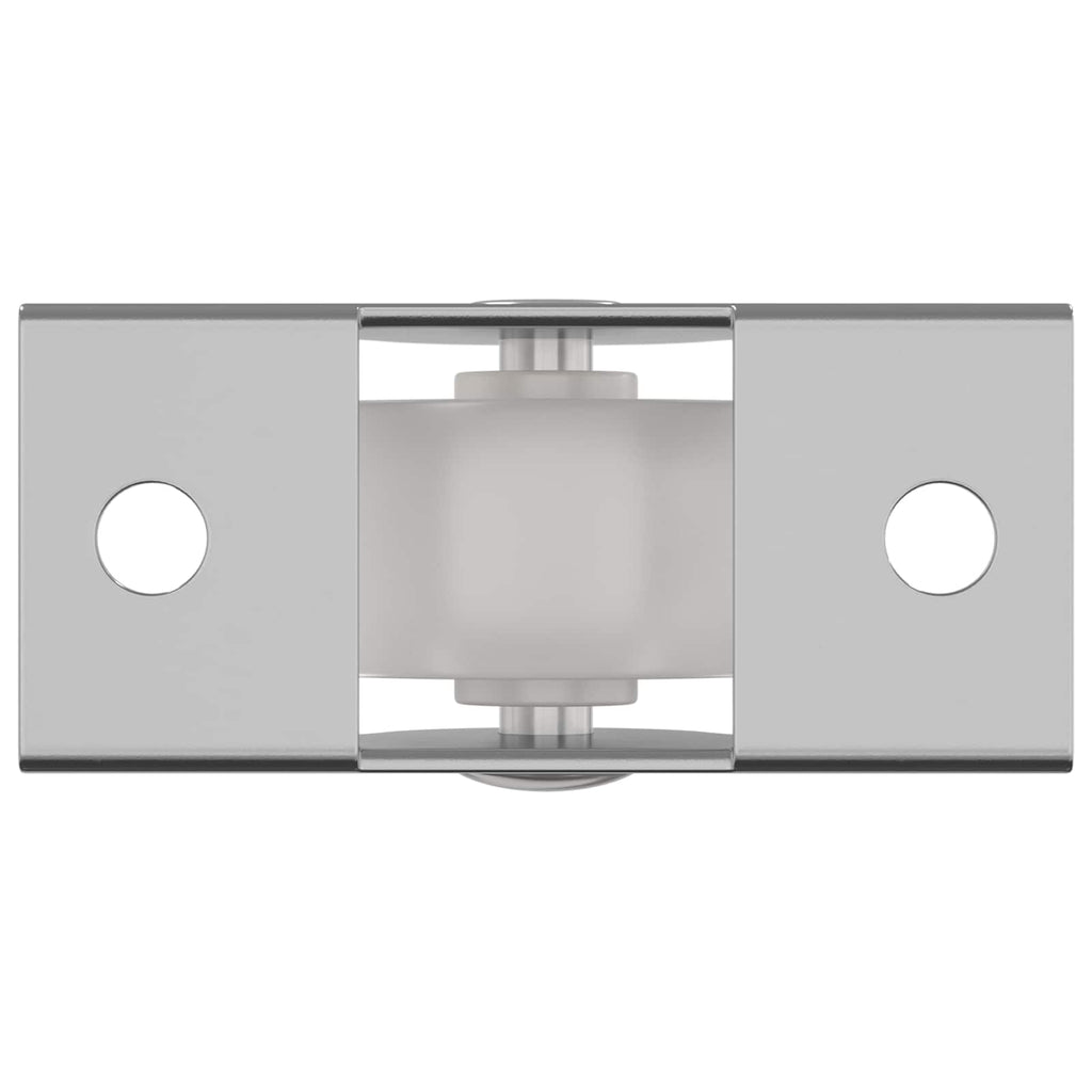 Bockrolle 2 Pcs Weiß 42 X 11,5 X 29 Mm Eisen