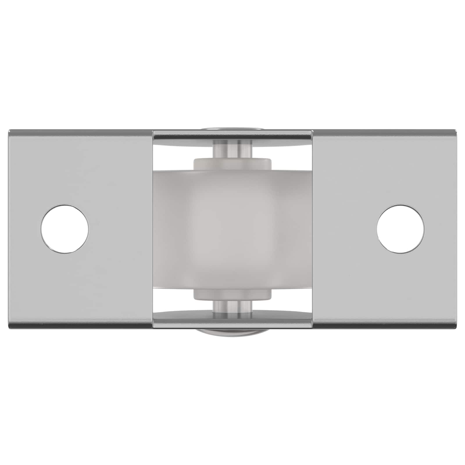 Bockrolle 2 Pcs Weiß 42 X 11,5 X 29 Mm Eisen