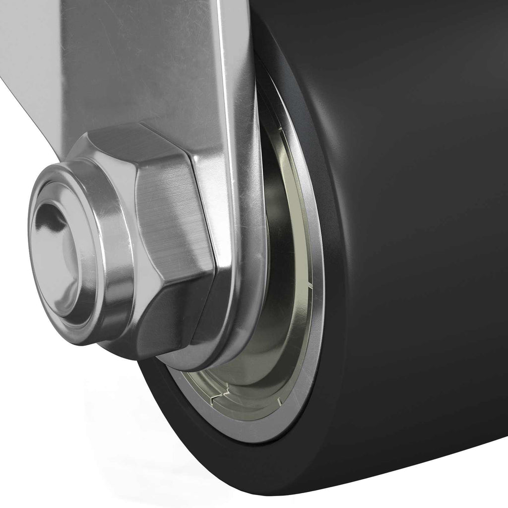 Bockrolle 2 Pcs Silber 44,1 X 44,1 X 1,95 Mm Nylon