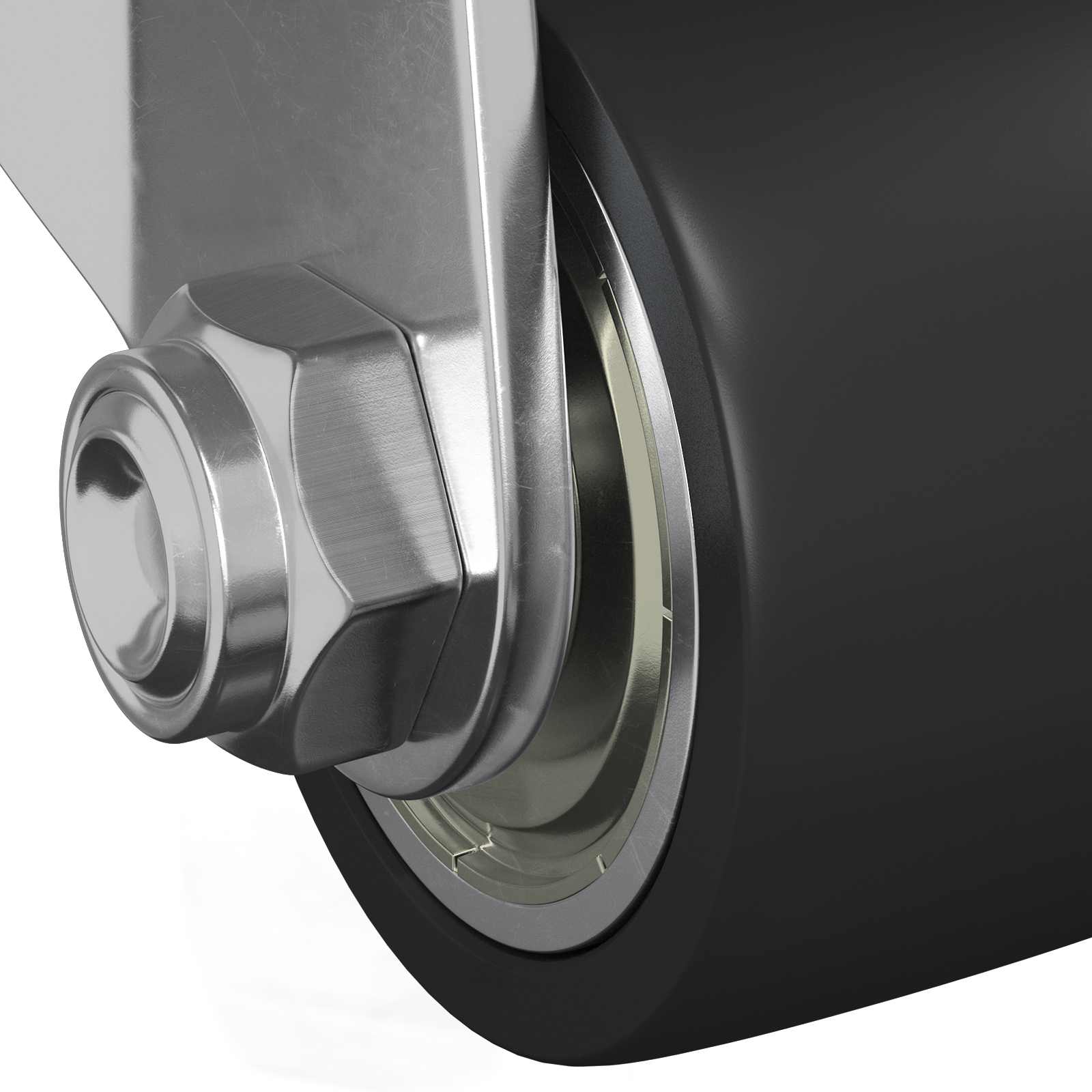 Bockrolle 2 Pcs Silber 44,1 X 44,1 X 1,95 Mm Nylon