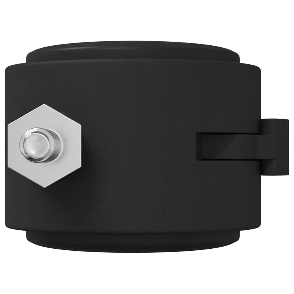 Bockrolle 2 Pcs Schwarz Und Silber 40,1 X 40,1 X 37,8 Mm