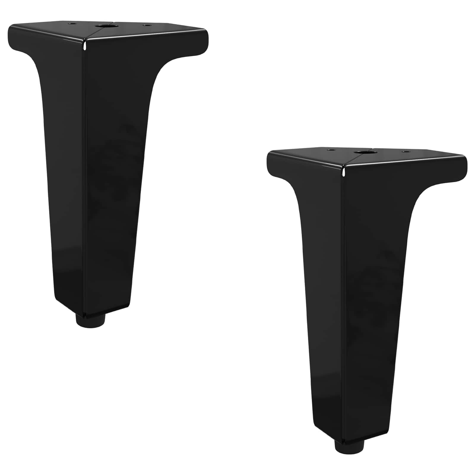 Möbelbeine 2 Pcs Schwarz 54,1 X 54,1 X 100 Mm Eisen