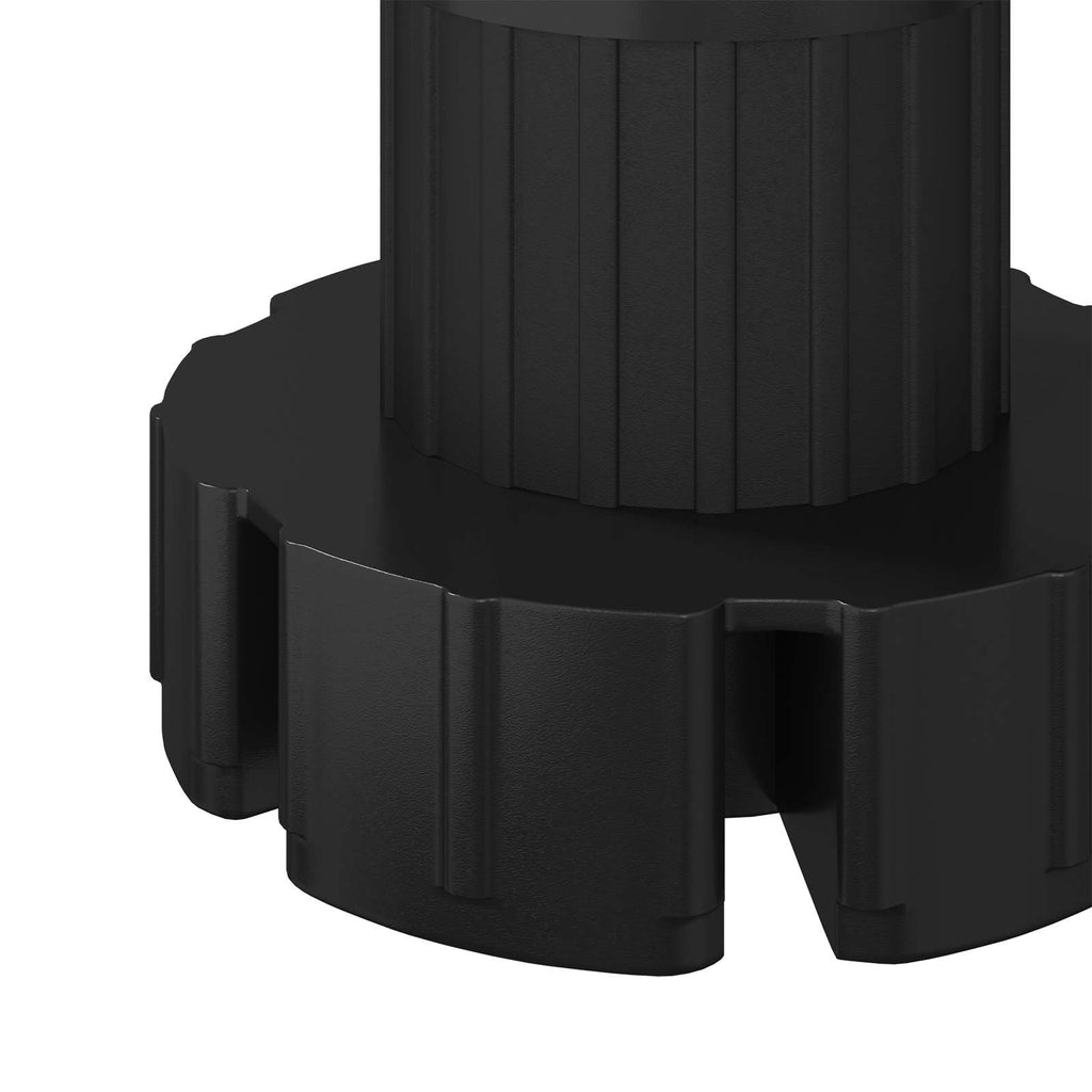 Möbelbeine Verstellbar 2 Pcs Schwarz 46 X 46 X 128 Mm Pp