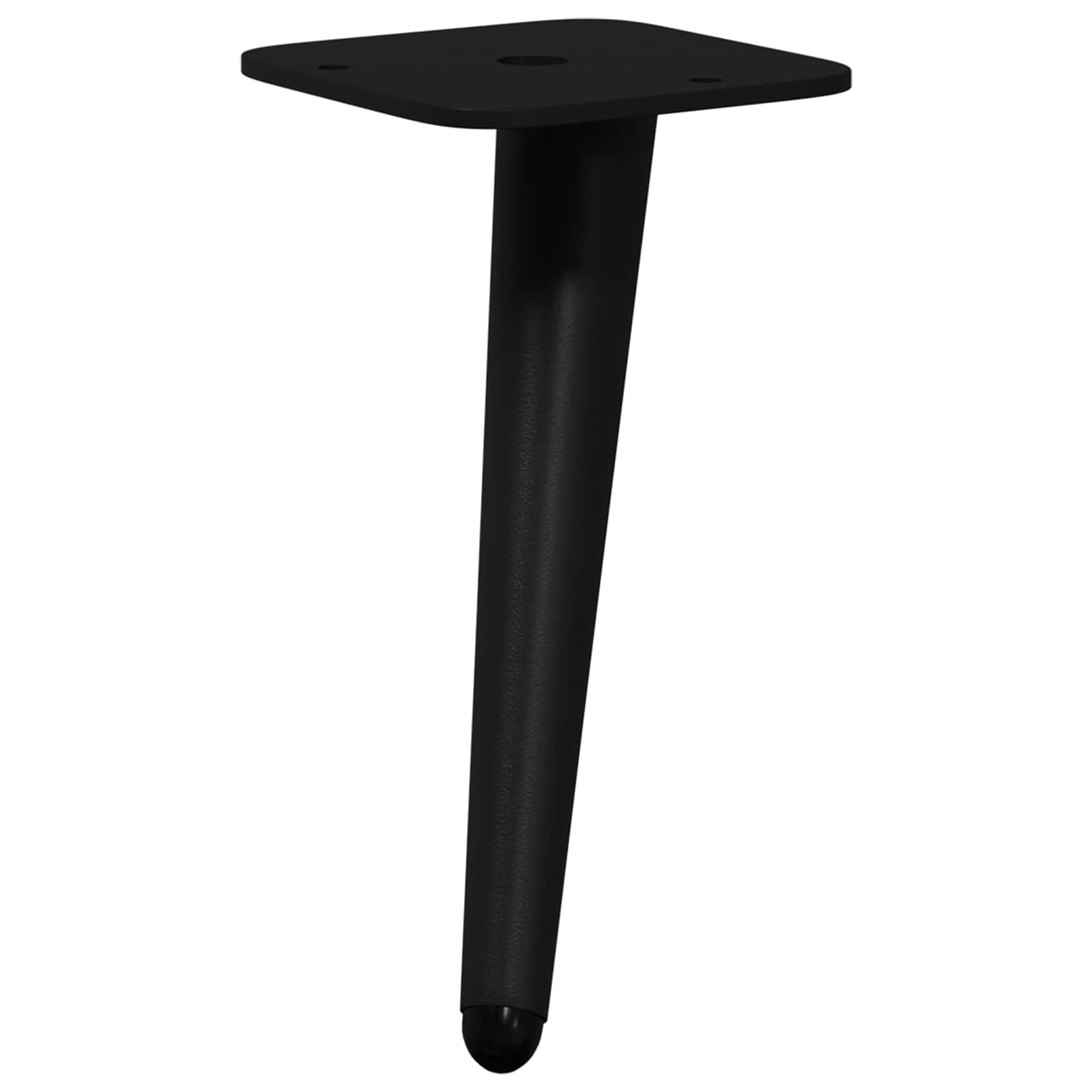 Standfüße 2 Pcs Schwarz 56 X 56 X 100 Mm Eisen