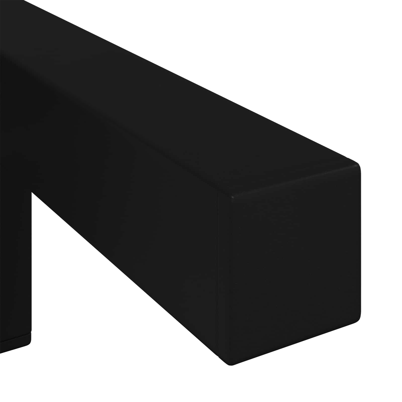 Standfüße 2 Pcs Schwarz 57 X 57 X 100 Mm Eisen