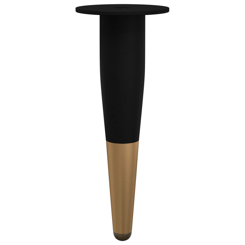 Möbelbeine 2 Pcs Schwarz Und Gold Ø 40 X 98 Mm Eisen
