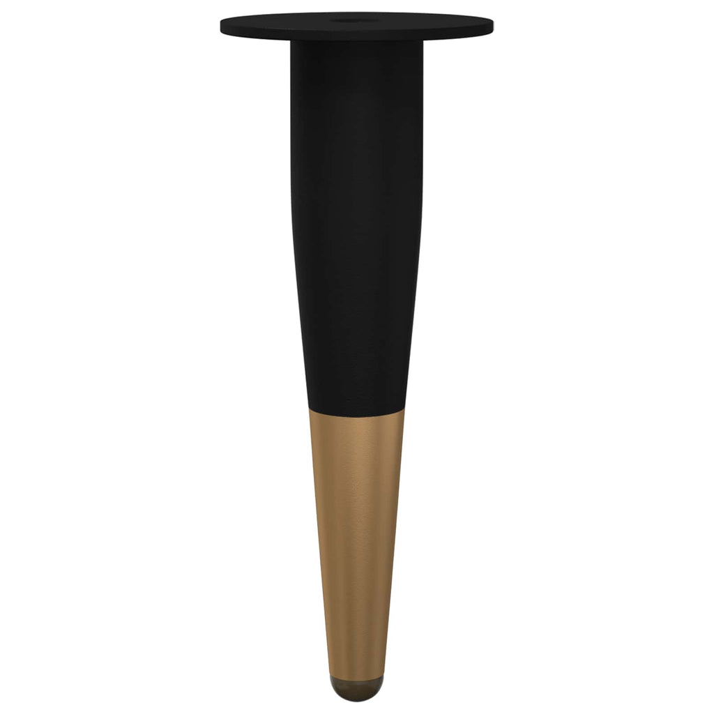 Möbelbeine 2 Pcs Schwarz Und Gold Ø 40 X 98 Mm Eisen