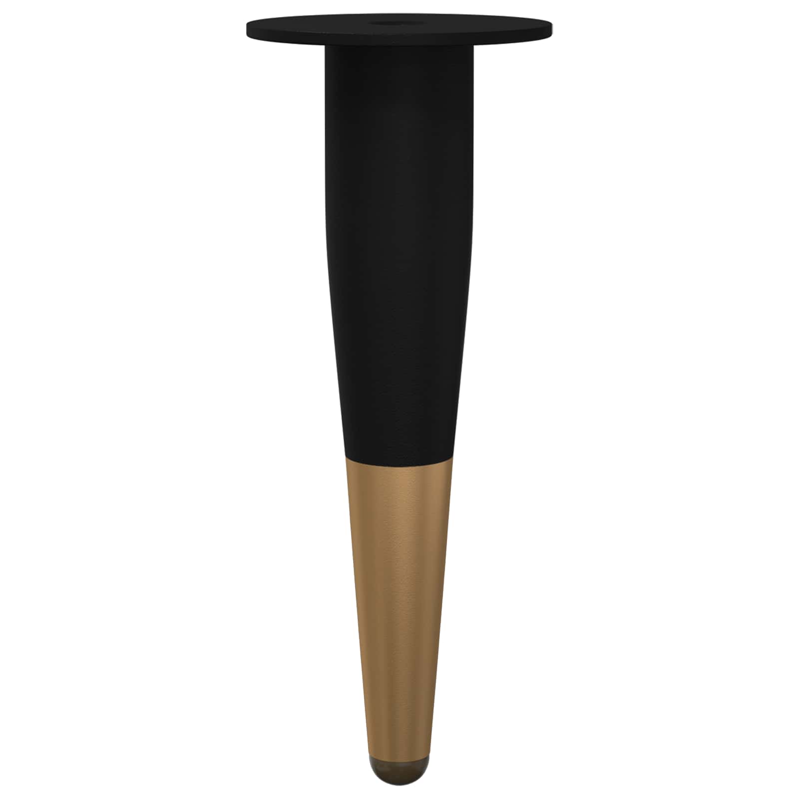 Möbelbeine 2 Pcs Schwarz Und Gold Ø 40 X 98 Mm Eisen