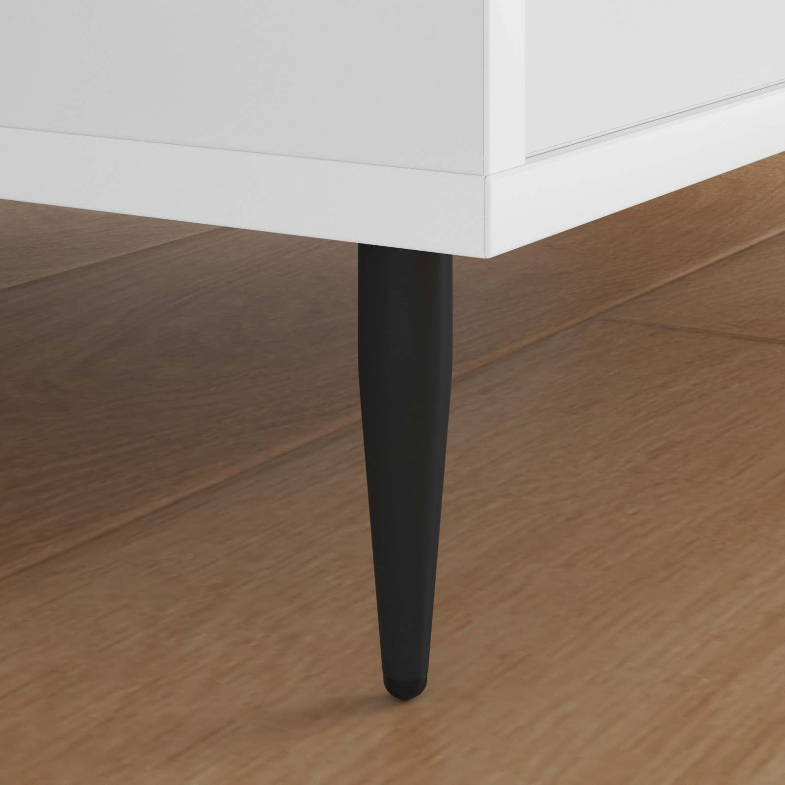 Möbelbeine 2 Pcs Schwarz Ø 40 X 98 Mm Eisen