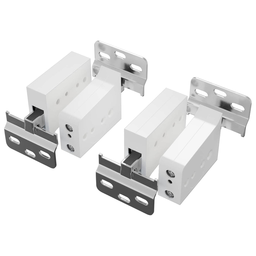 Schrankhängemontagebügel 2 Pcs Weiß 70 X 48 X 19 Mm