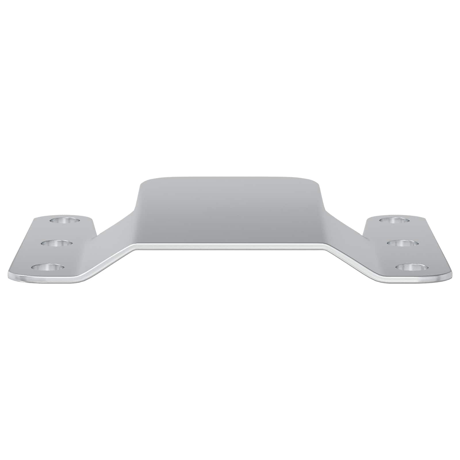 Flush-Montagehalterung 2 Pcs Silber 75 X 66 X 1,4 Mm Stahl