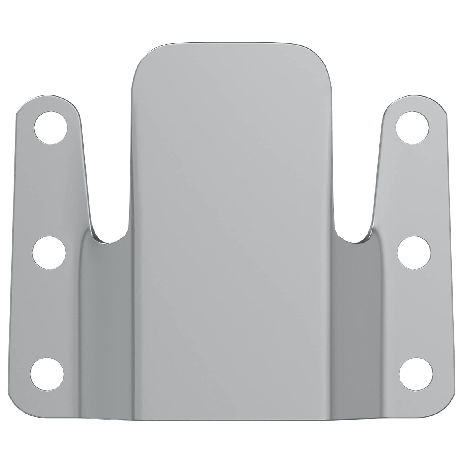 Flush-Montagehalterung 2 Pcs Silber 75 X 66 X 1,4 Mm Stahl