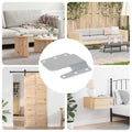 Flush-Montagehalterung 2 Pcs Silber 75 X 66 X 1,4 Mm Stahl
