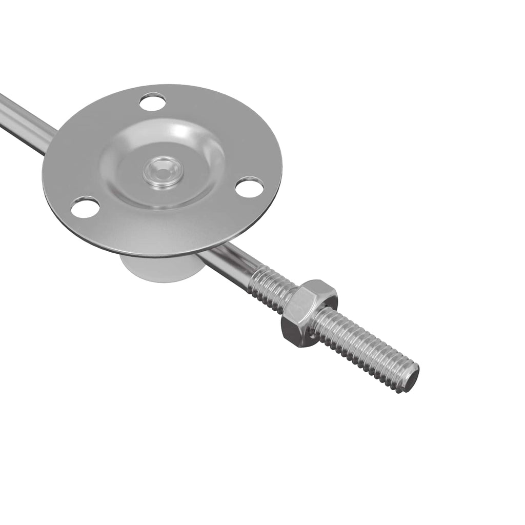 Deckelstützscharnier 2 Pcs Silber 194 X 36 X 18 Mm Eisen