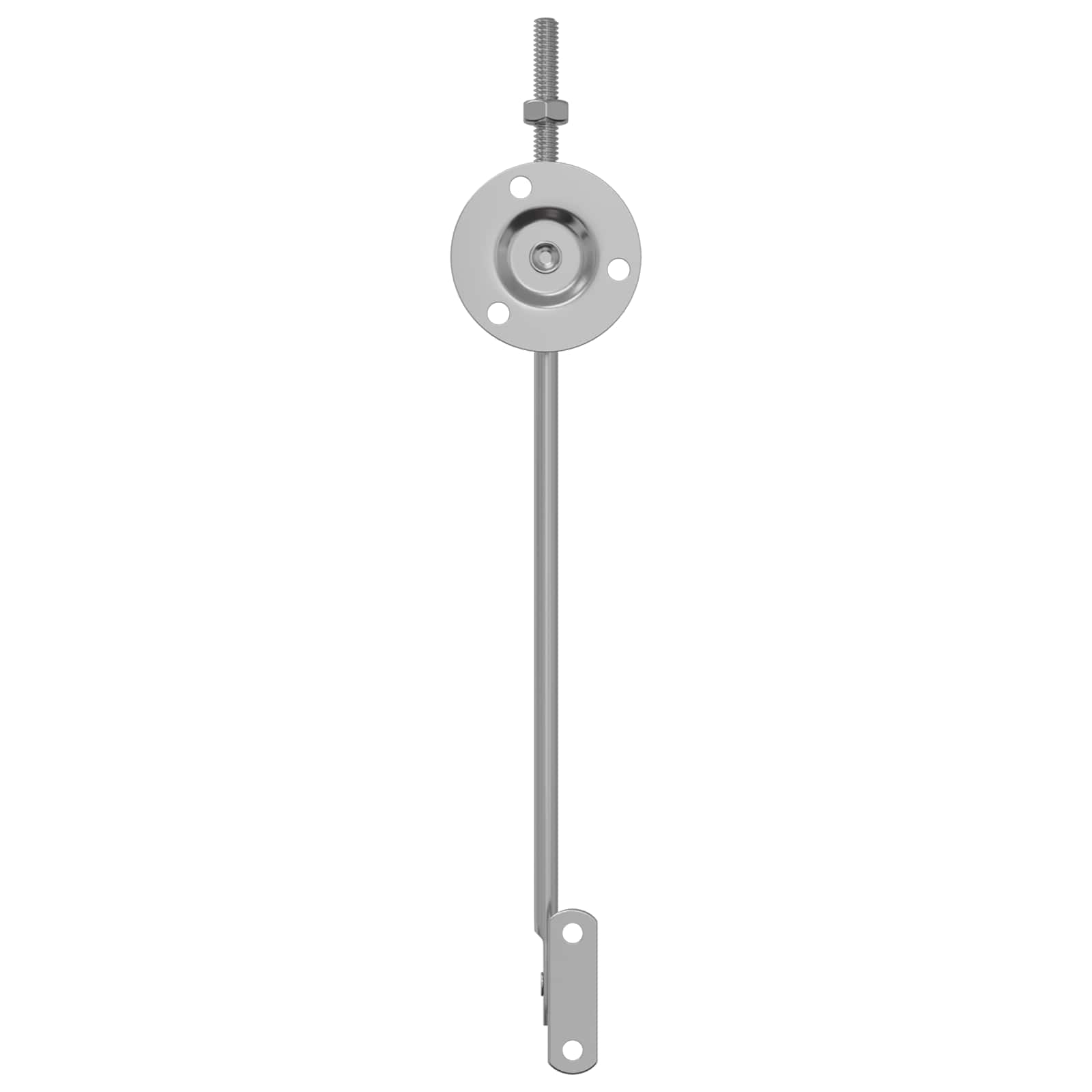 Deckelstützscharnier 2 Pcs Silber 194 X 36 X 18 Mm Eisen