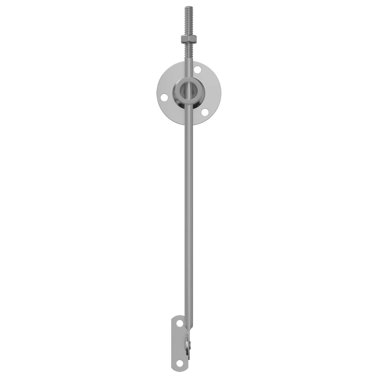 Deckelstützscharnier 2 Pcs Silber 194 X 36 X 18 Mm Eisen