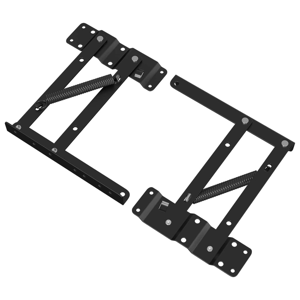 Bettliftmechanismus 2 Pcs Schwarz 340 X 95 X 40 Mm Eisen