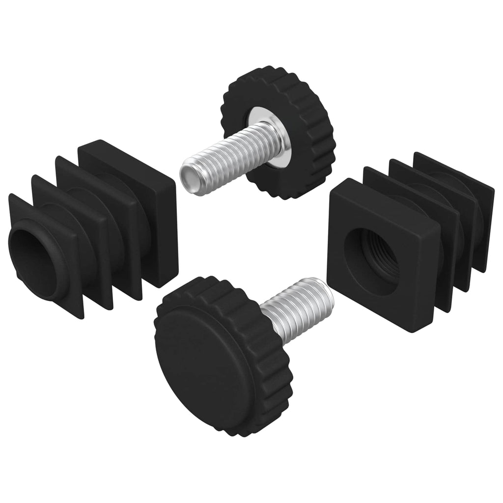 Möbel Leveler Verstellbar 2 Pcs Schwarz M6 Pp