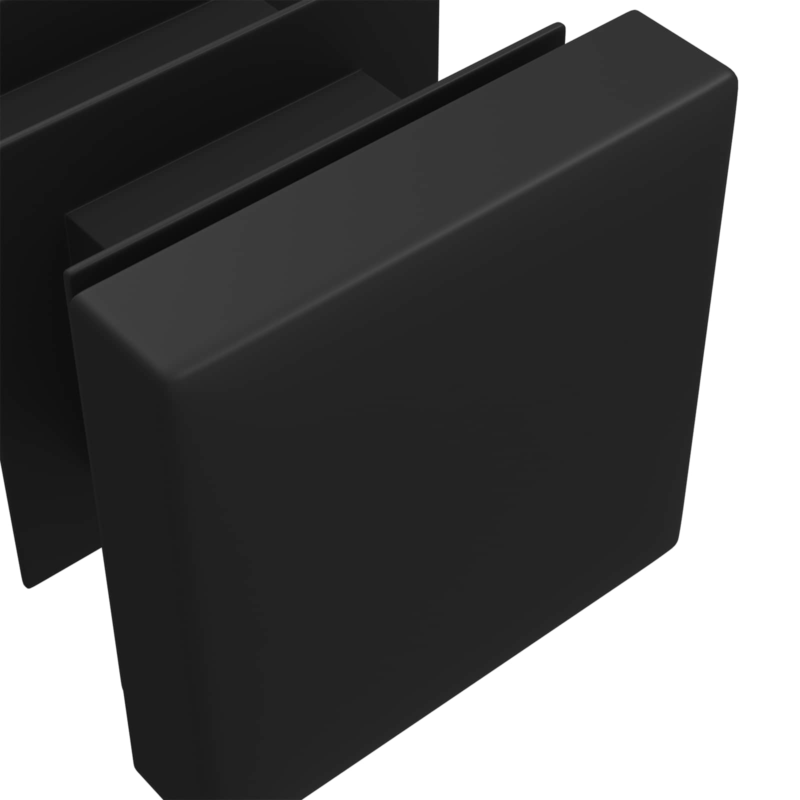 Endkappen 2 Pcs Schwarz 15 X 15 X 15 Mm Pp