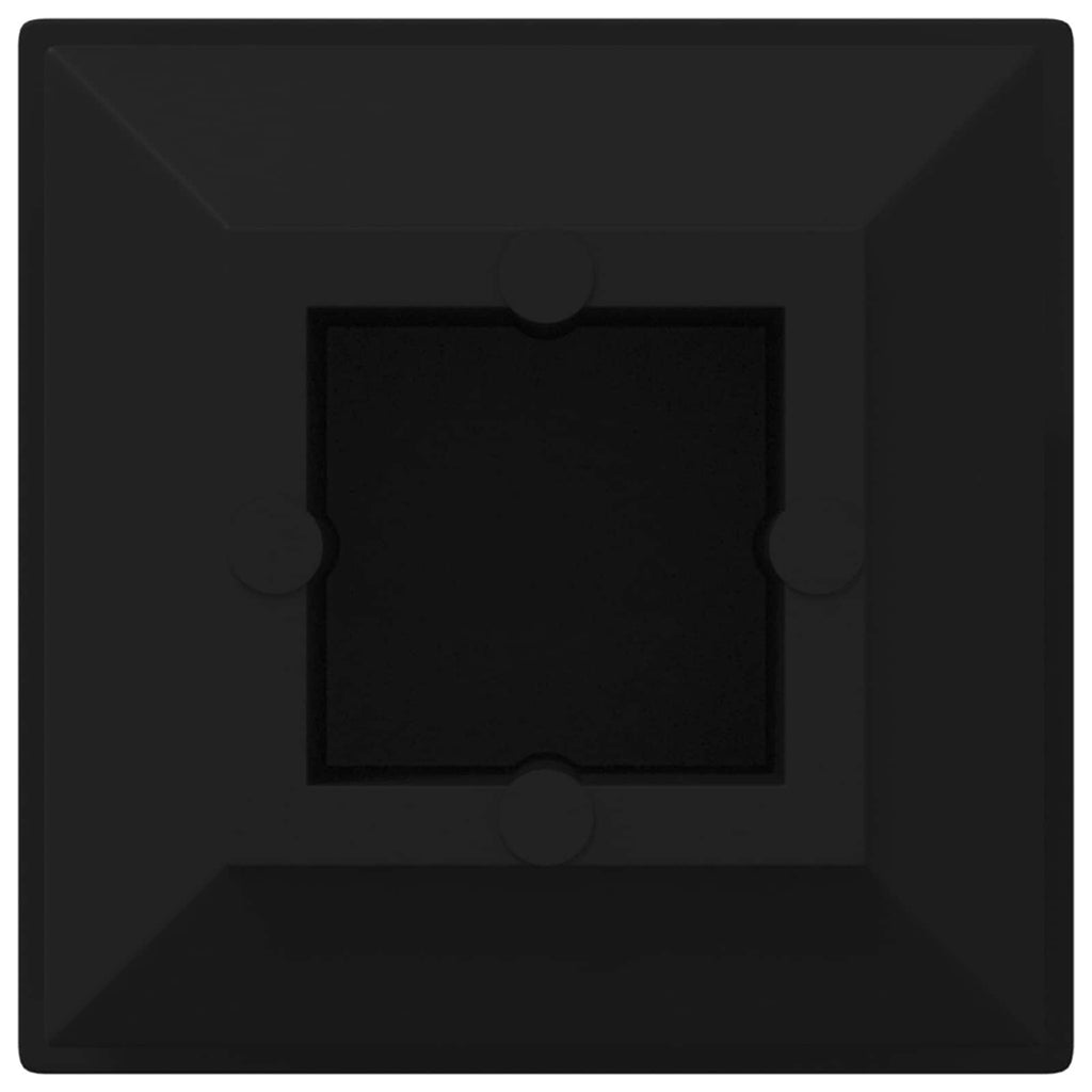 Endkappen 2 Pcs Schwarz 15 X 15 X 15 Mm Pp