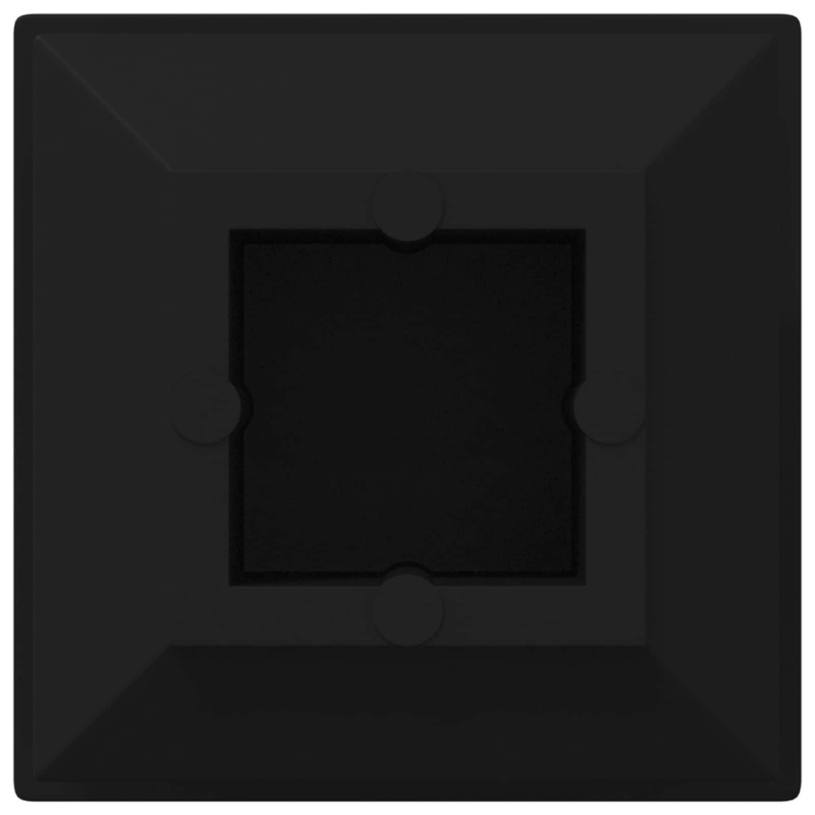 Endkappen 2 Pcs Schwarz 15 X 15 X 15 Mm Pp
