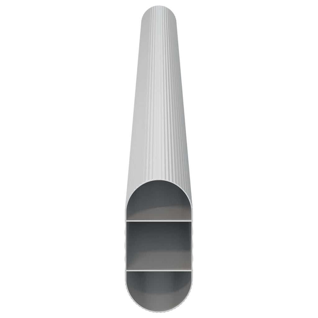 Kleiderstange 2 Pcs Silber 764 X 15 X 29 Mm Aluminiumlegierung