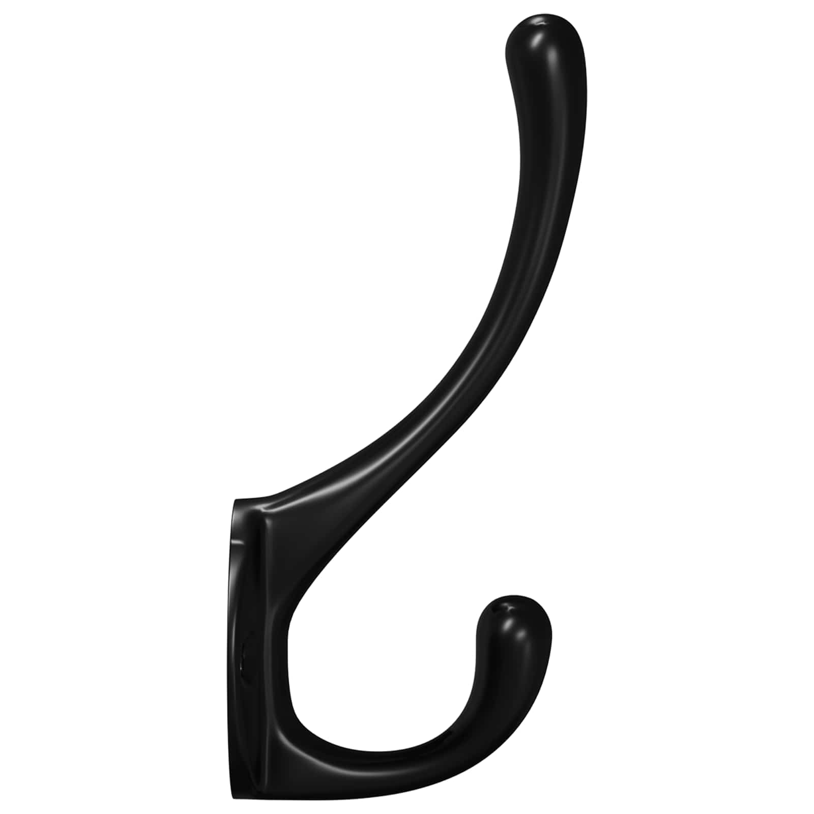 Kleiderhaken 2 Pcs Schwarz 102 X 29 X 47Mm Zinklegierung