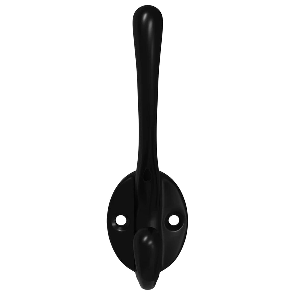 Kleiderhaken 2 Pcs Schwarz 102 X 29 X 47Mm Zinklegierung
