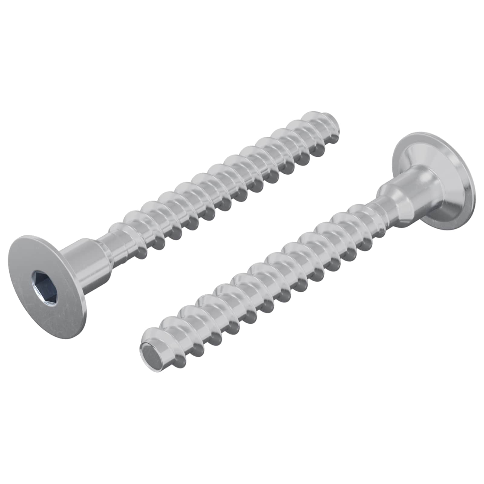 Schraube 2 Pcs Zink-Beschichtet 5 X 40 Mm Eisen