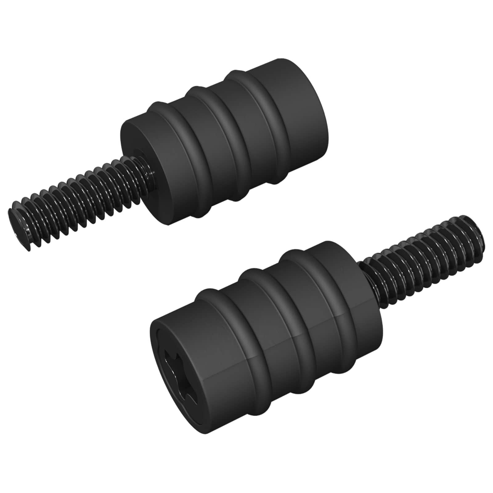 Abstandsschraube 2 Pcs Schwarz M4 Gummi Und Stahl