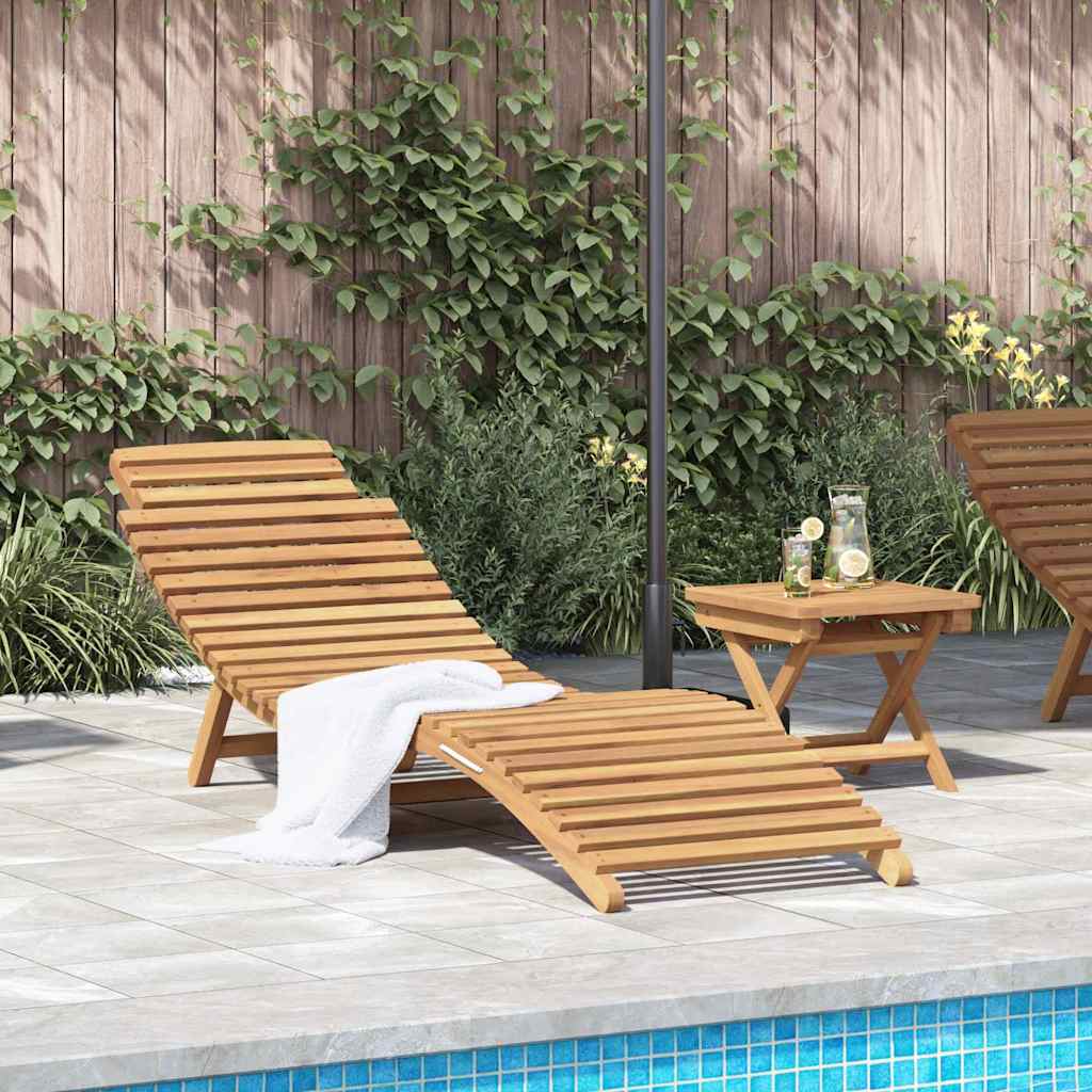 3-Tlg. Garten-Lounge-Set Klappbar Massivholz Teak
