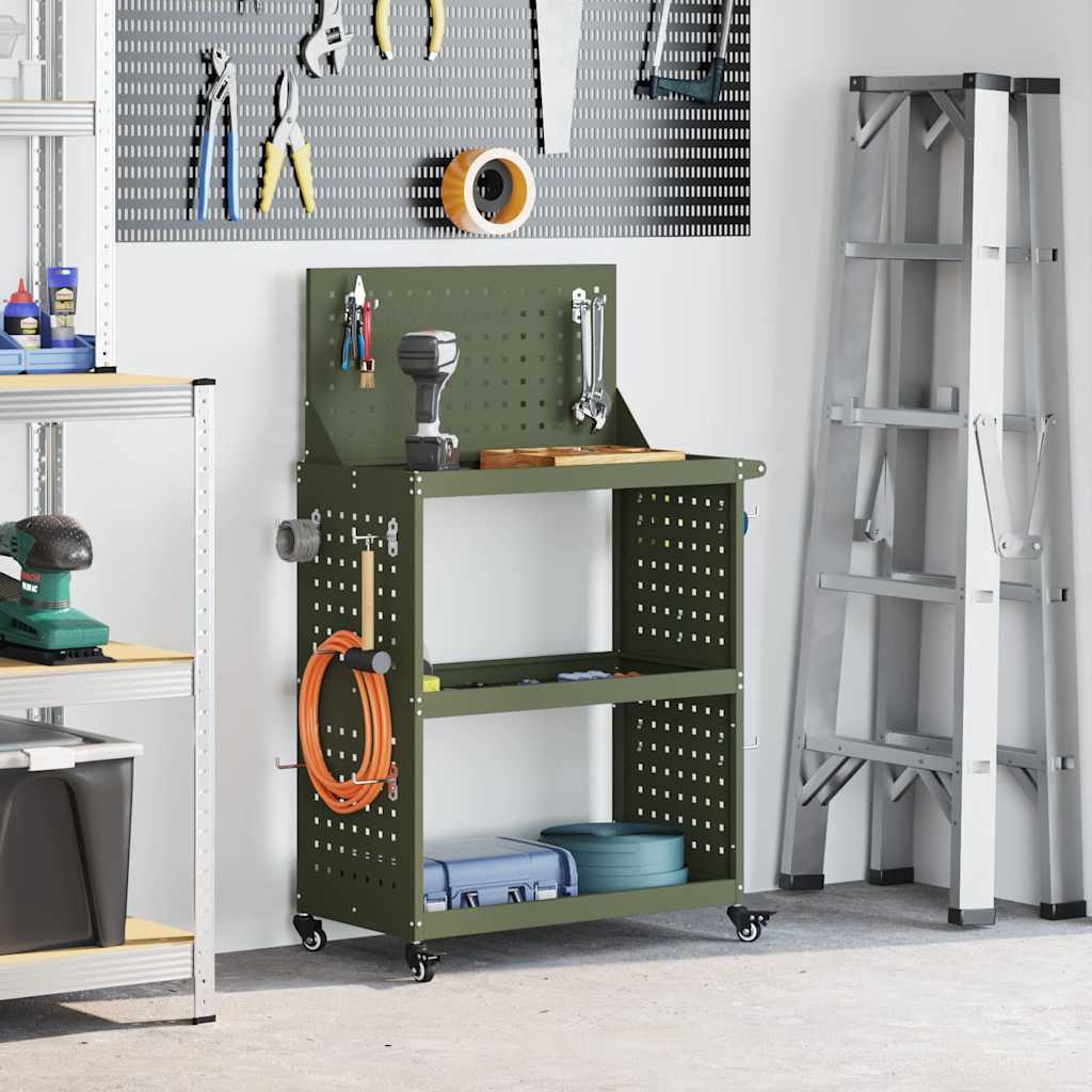 Werkzeugwagen 65 X 35 X 111 Cm Kaltgewalzter Stahl