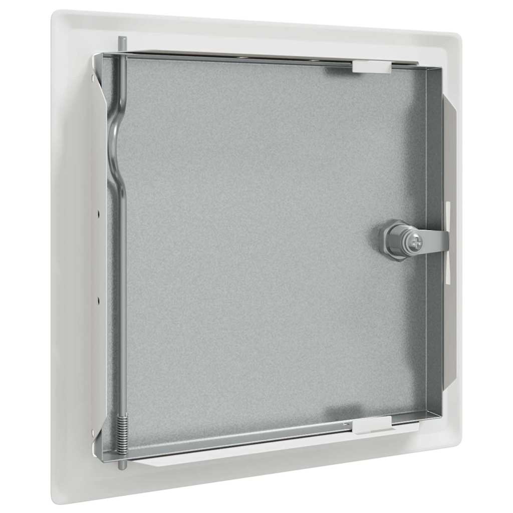 Zugangsklappe 2 Pcs Weiß 23 X 23 X 3 Cm Stahl