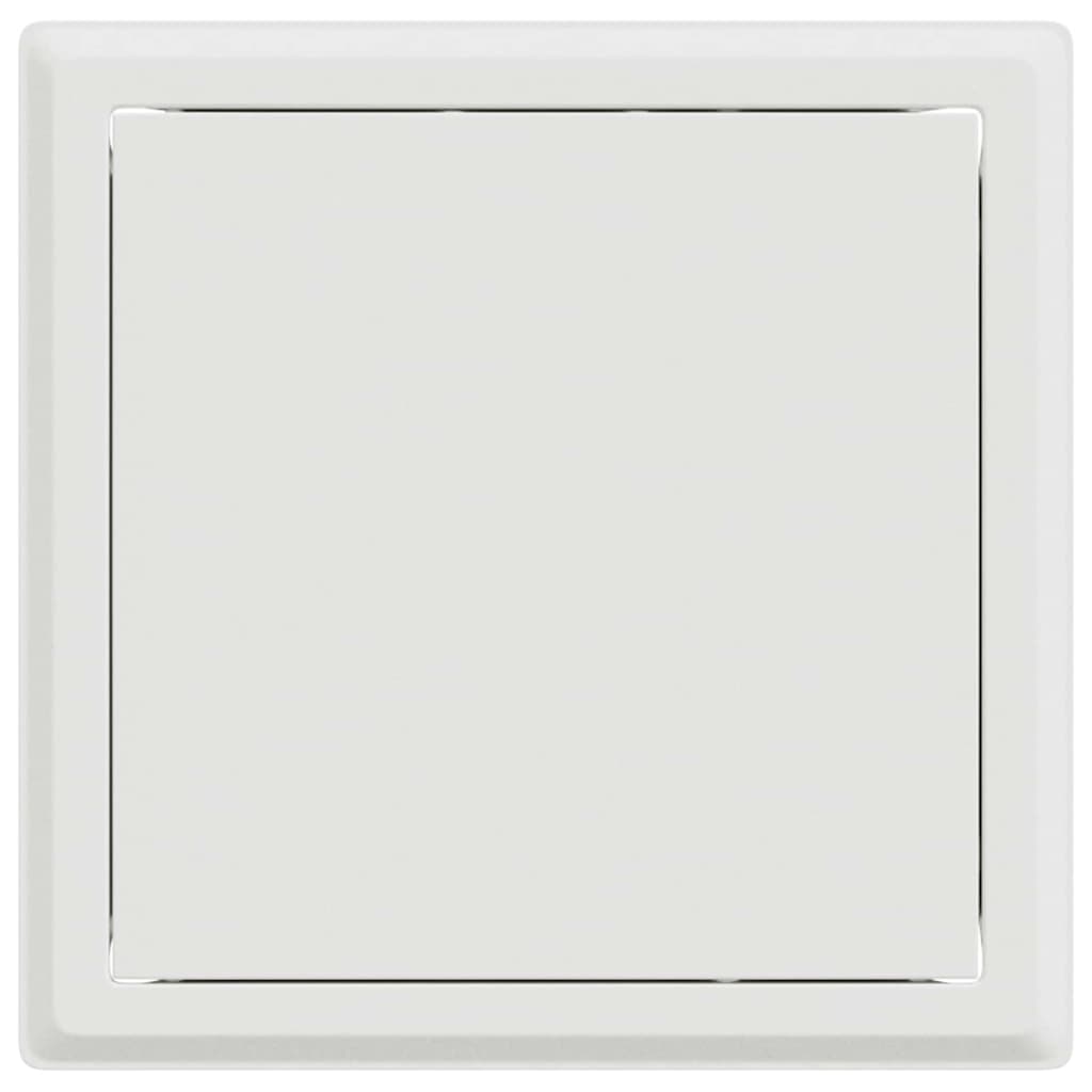 Zugangsklappe 2 Pcs Weiß 23 X 23 X 3 Cm Stahl