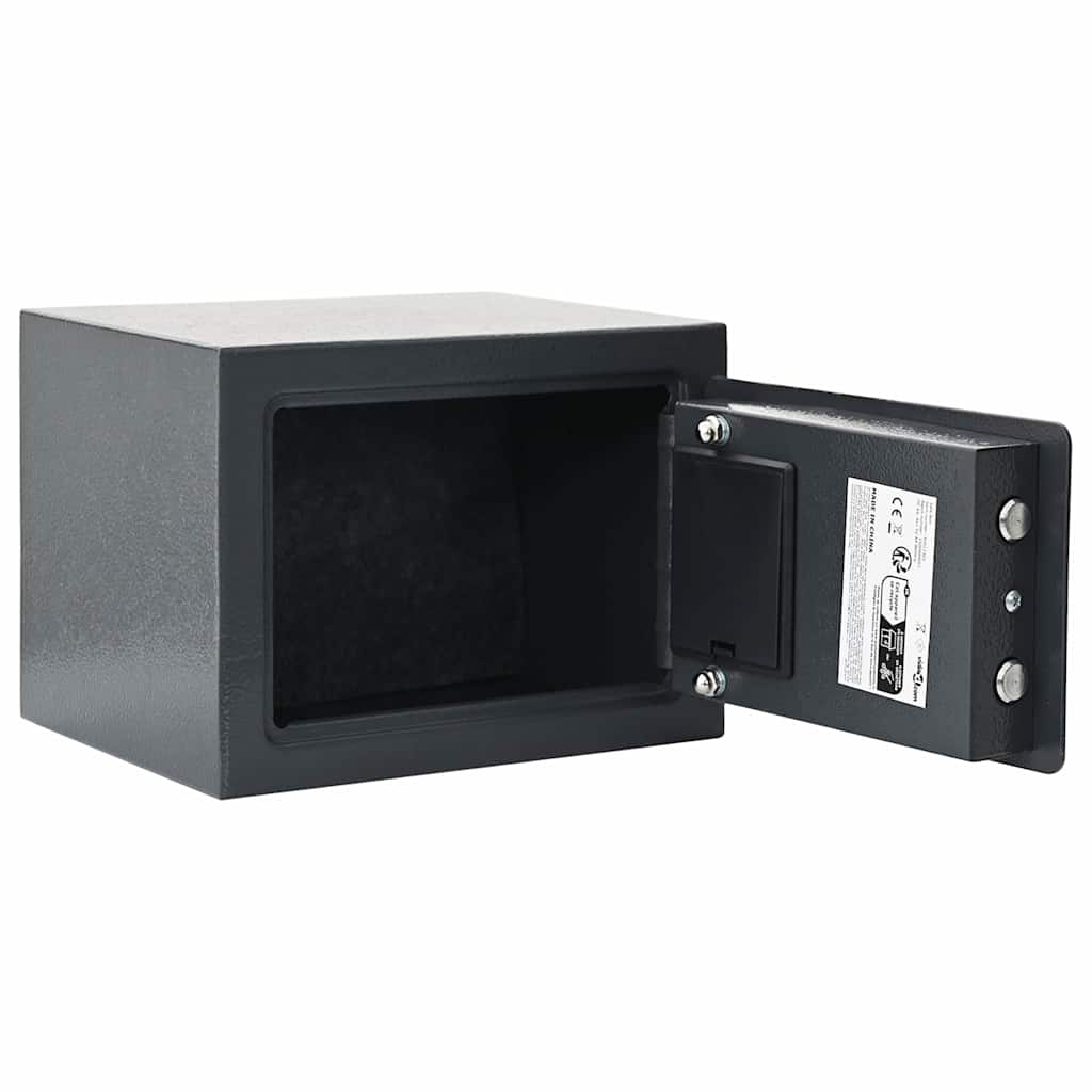 Digitaler Safe Mit Schloss Dunkelgrau Stahl