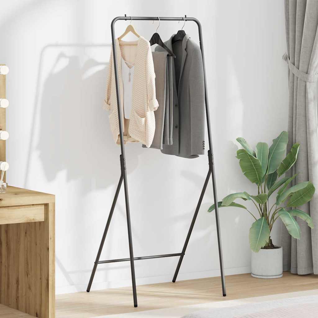 Kleiderständer Schwarz 60 X 53 X 155 Cm Stahl