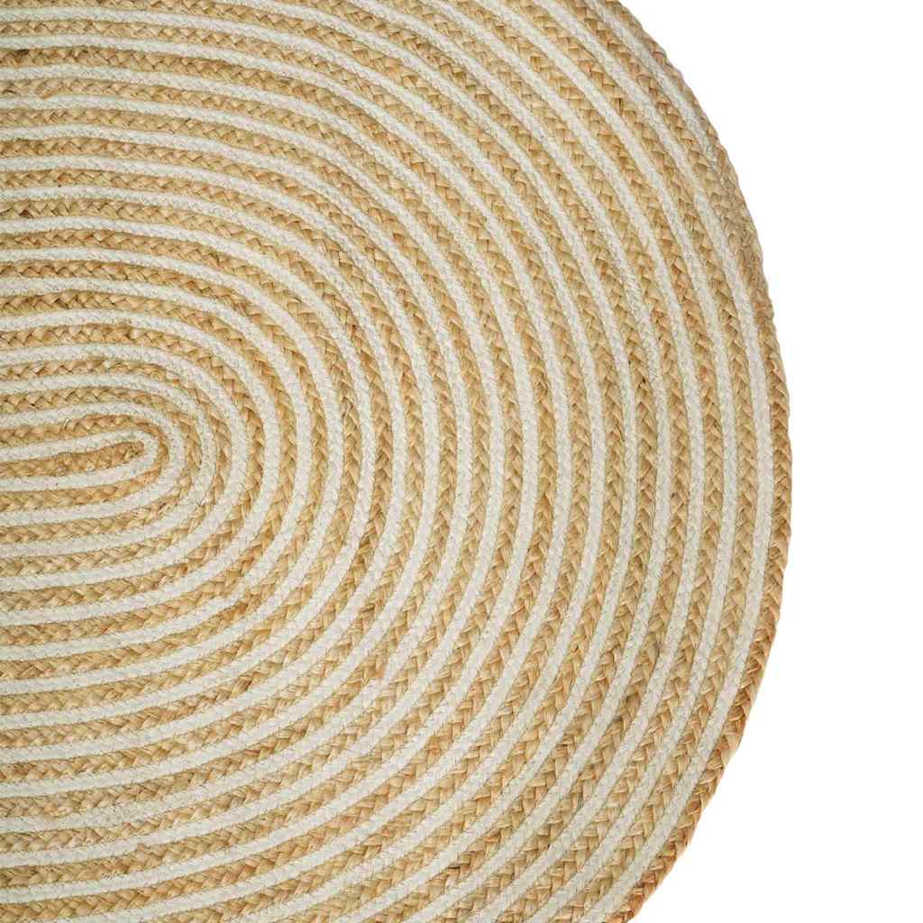Teppich Natürlich Und Weiß Jute