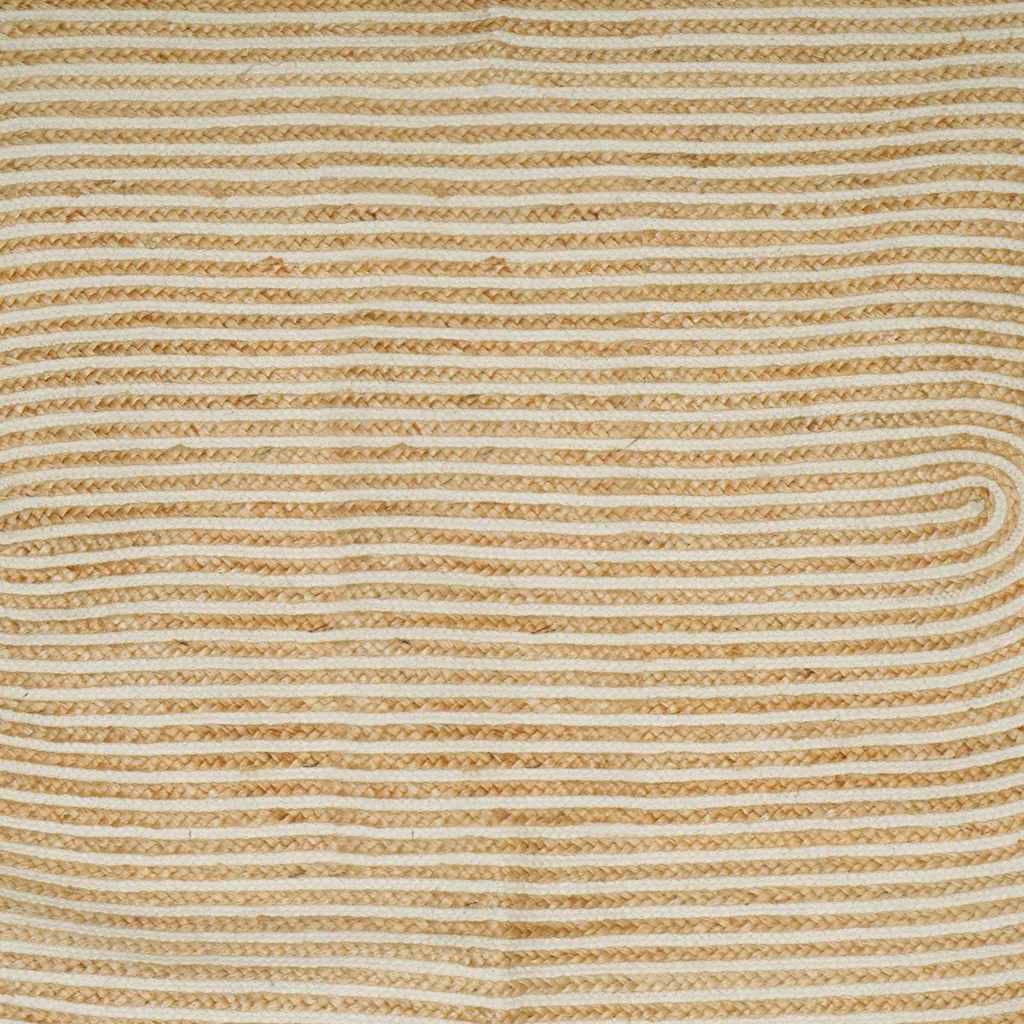 Teppich Natürlich Und Weiß Jute