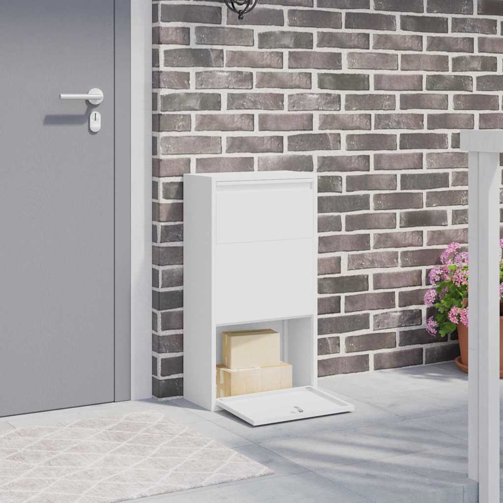 Paketdrop-Box Mit Speicher Mit Tür 44 X 22 X 82 Cm Stahl