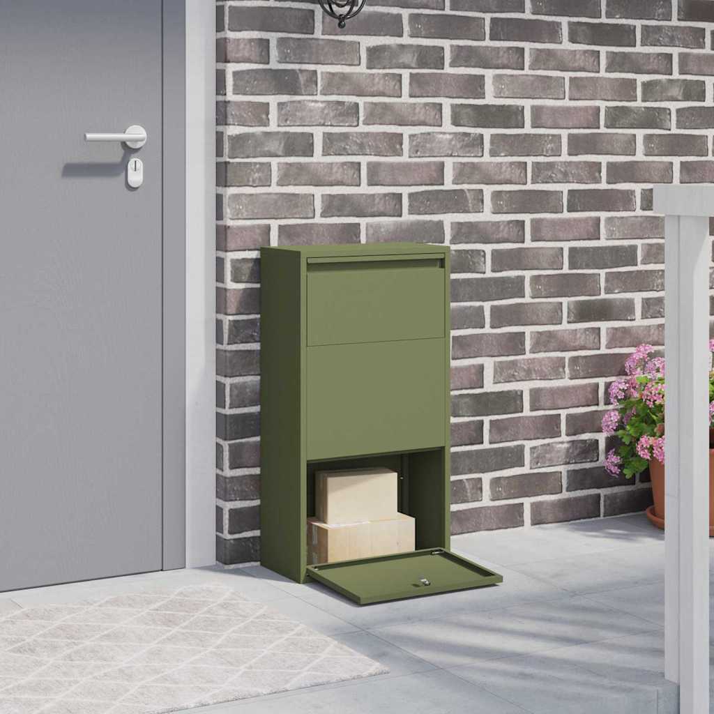 Paketdrop-Box Mit Speicher Mit Tür 44 X 22 X 82 Cm Stahl
