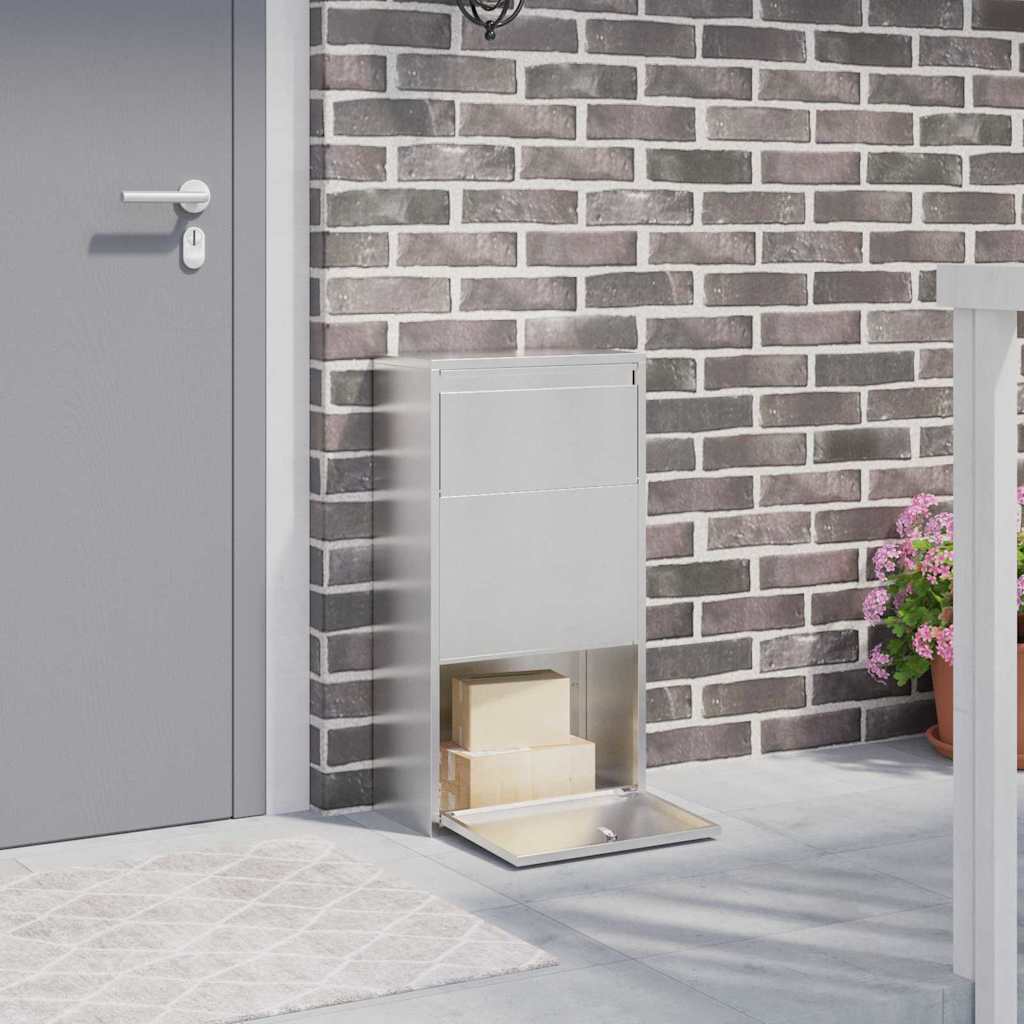Paketdrop-Box Mit Speicher Mit Tür 44 X 22 X 82 Cm Stahl
