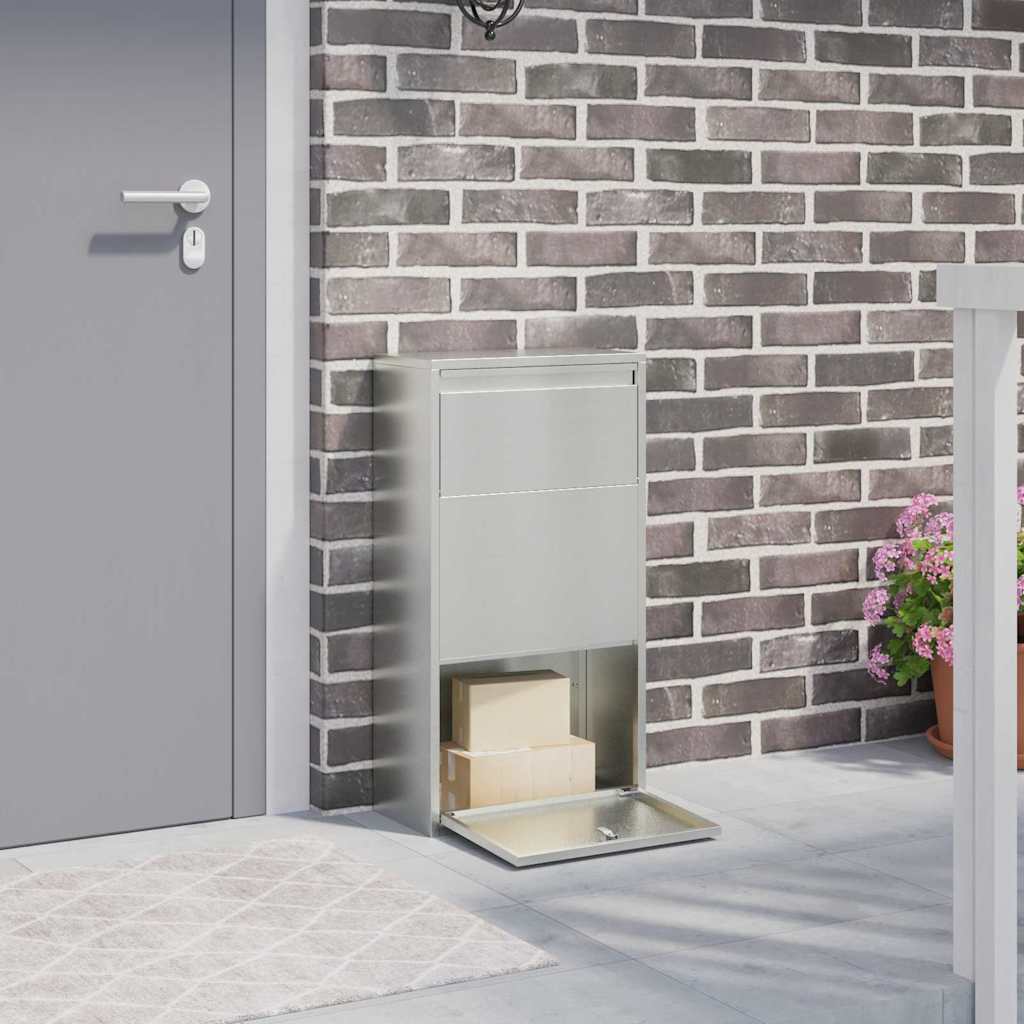 Paketdrop-Box Mit Speicher Mit Tür 44 X 22 X 82 Cm Stahl