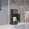 Paketdrop-Box Mit Speicher 44,5 X 29 X 110,5 Cm Stahl