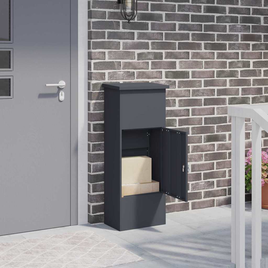Paketdrop-Box Mit Speicher 44,5 X 29 X 110,5 Cm Stahl