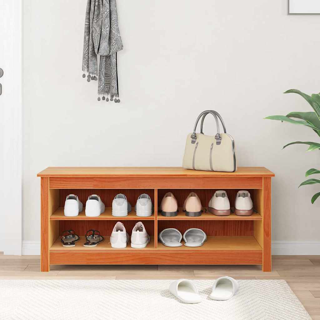 Sitzbank Mit Stauraum Mit Regal 110 X 38 X 45,5 Cm