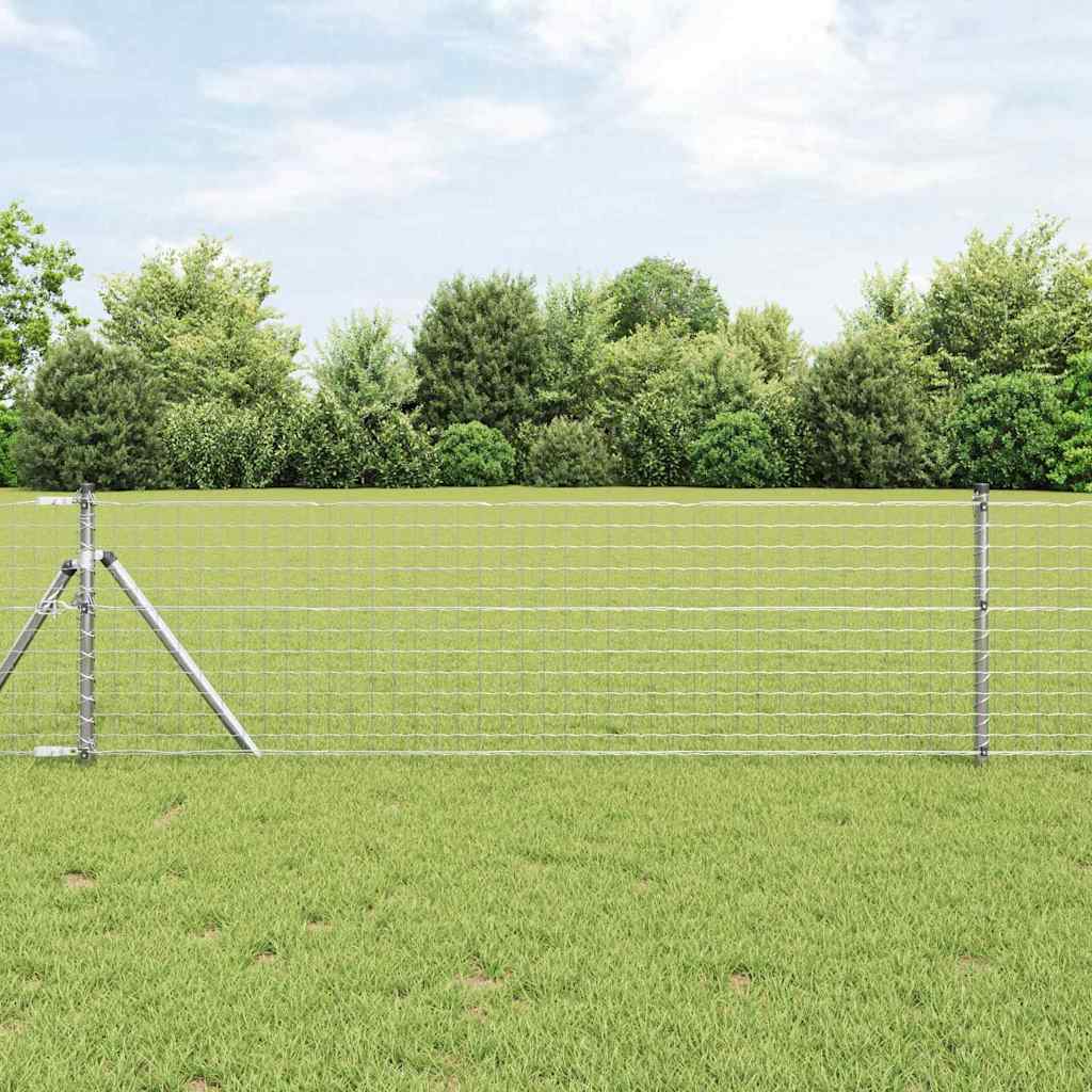 Zaunpfosten 12 Pcs Pulverbeschichteter Stahl
