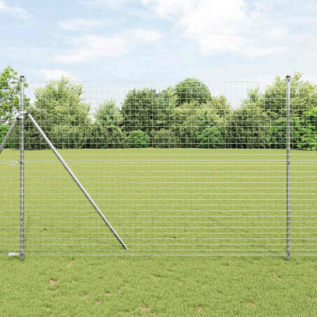 Zaunpfosten 12 Pcs Pulverbeschichteter Stahl