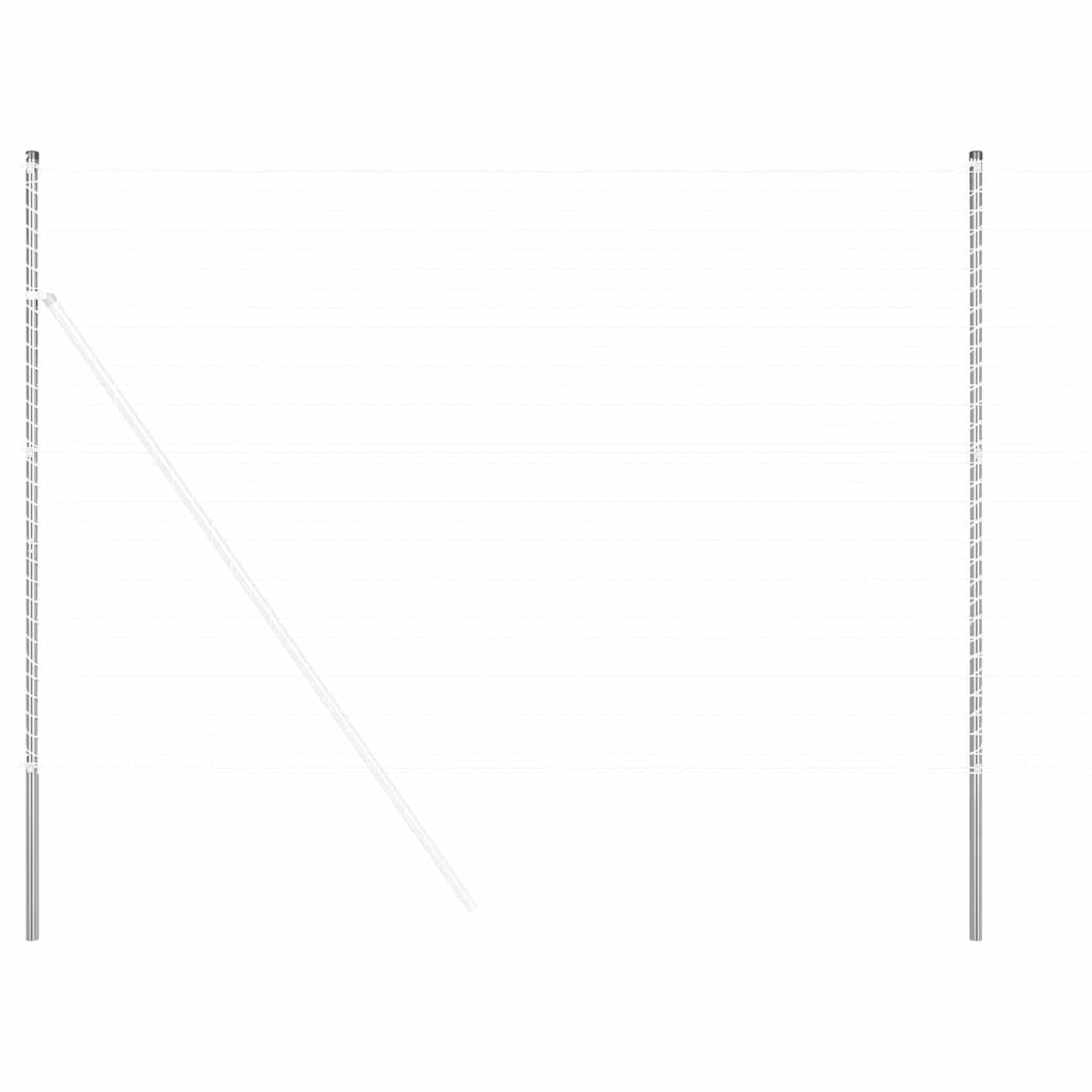 Zaunpfosten 12 Pcs Pulverbeschichteter Stahl